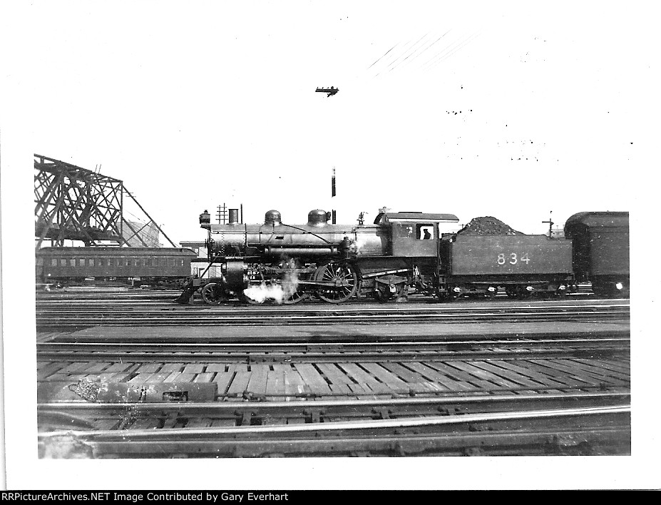 B&M 4-4-2 #834 - Boston & Maine (renumbered as #3221)